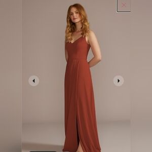 CELEBRATE DB STUDIO chiffon spaghetti strap dress